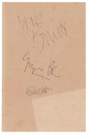 Lot #530 Cream Signed 'Supreme Ballroom' Handbill
