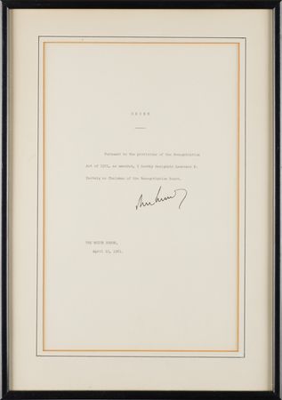 Lot #17 John F. Kennedy Document Signed as