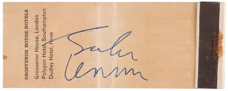 Lot #529 Beatles: John Lennon Signed Matchbook