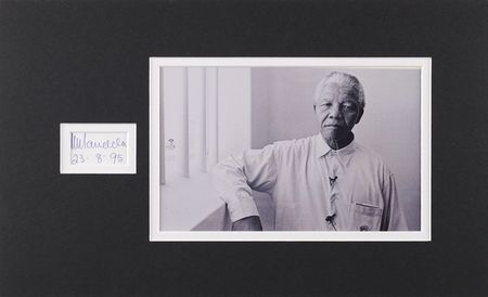 Lot #228 Nelson Mandela Signature