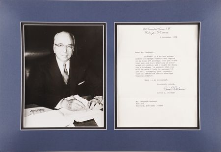 Lot #150 Lewis Strauss Typed Letter Signed