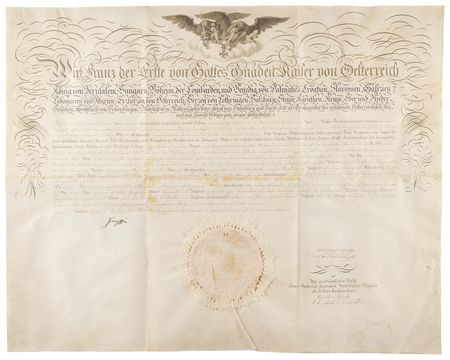 Lot #178 Francis II, Holy Roman Emperor Document