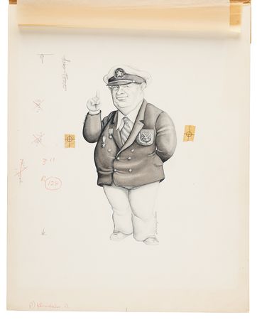 Lot #166 Nikita Khrushchev Original Artwork by