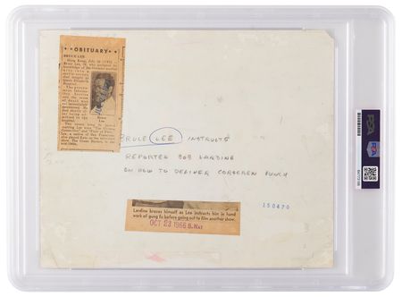 Lot #630 Bruce Lee Original Photograph - PSA Type I - Image 2