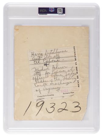 Lot #294 Al Capone Original Photograph - PSA Type I - Image 2