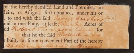 Lot #1 George Washington Signature, Cloak Swatch, and Lock of Hair - Image 2