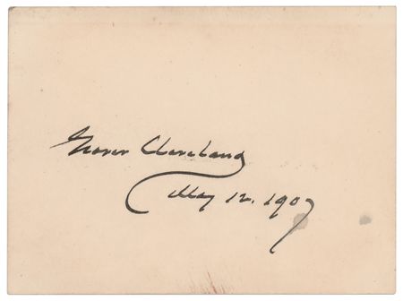 Lot #49 Grover Cleveland Signature - Image 1