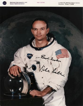 Lot #391 Michael Collins Signed Photograph