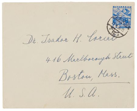 Lot #268 Sigmund Freud Signed Thank-You Card - Image 2