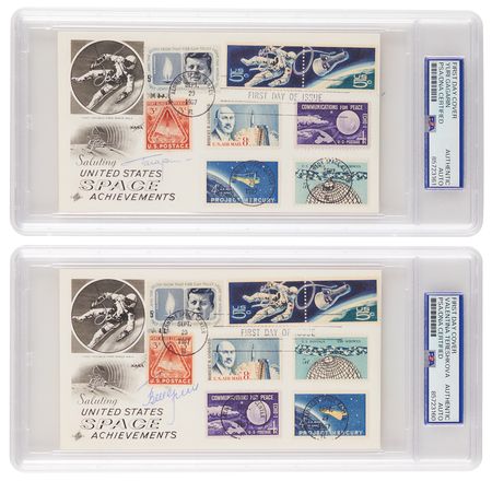 Lot #343 Yuri Gagarin and Valentina Tereshkova (2)
