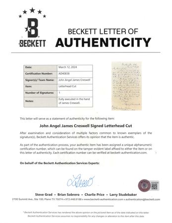 Lot #141 John Andrew Jackson Creswell Autograph Letter Signed - Image 2