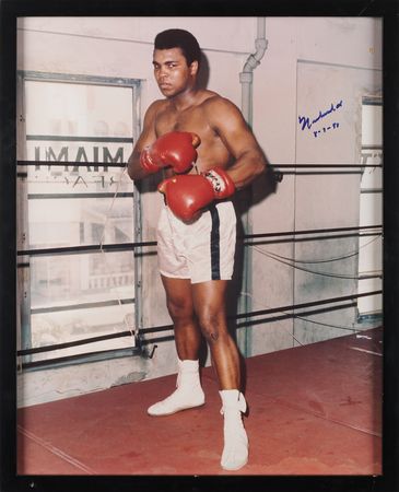 Lot #682 Muhammad Ali Signed Oversized Photograph