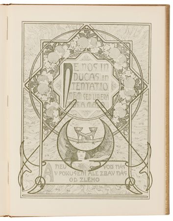 Lot #444 Alphonse Mucha Signed Book - Otcenas - Image 10