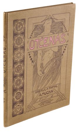 Lot #444 Alphonse Mucha Signed Book - Otcenas - Image 3