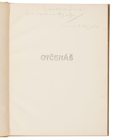 Lot #444 Alphonse Mucha Signed Book - Otcenas - Image 4