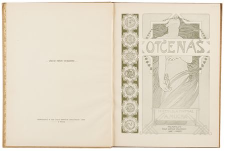 Lot #444 Alphonse Mucha Signed Book - Otcenas - Image 5