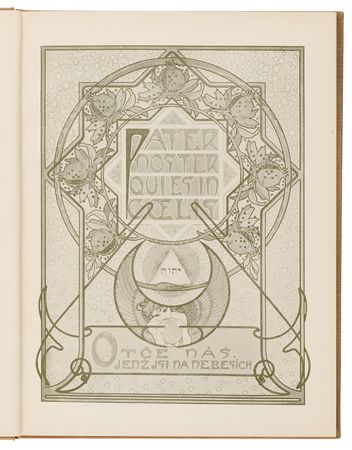 Lot #444 Alphonse Mucha Signed Book - Otcenas - Image 6