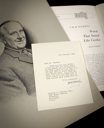 Lot #492 J. R. R. Tolkien Typed Letter Signed with