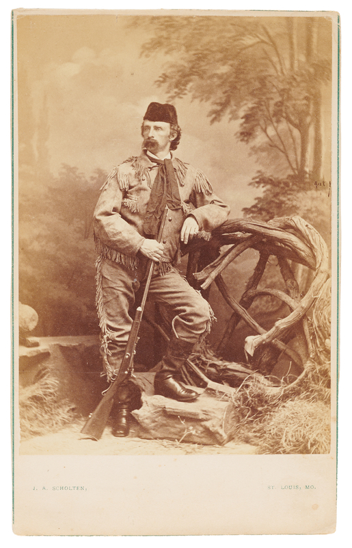 Lot 6033 George A. Custer Cabinet Photograph by J. A. Scholten