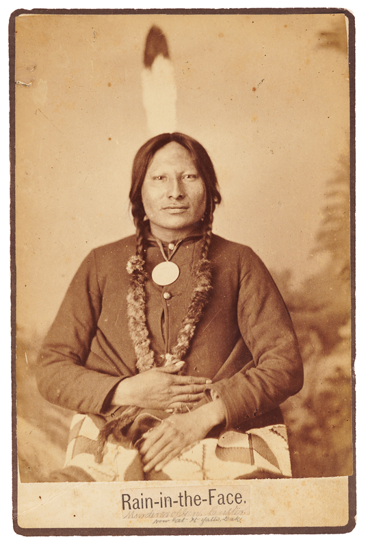 Lot 6050 Rain-in-the-Face Cabinet Photograph by O. S. Goff/D. F. Barry - 