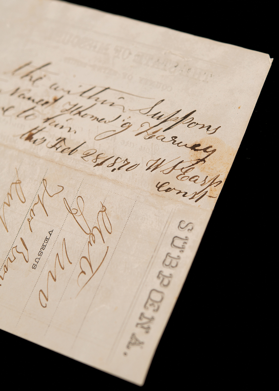 Lot 6112 Wyatt Earp Autograph Endorsement Signed as Constable of Lamar, Missouri - His First Job in Law Enforcement