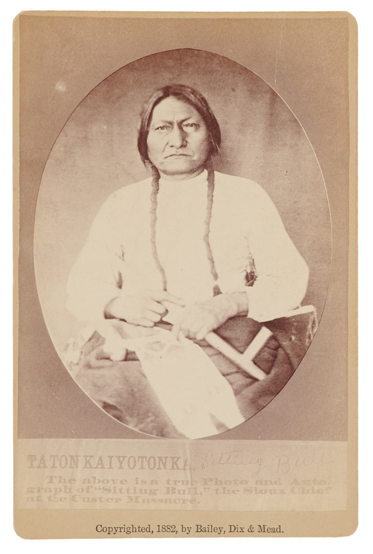 Lot 6055 Sitting Bull Cabinet Photograph by Bailey, Dix & Mead
