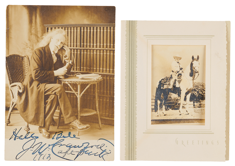 Lot 6174 Gordon S. 'Pawnee Bill' Lillie and Captain Jack (2) Signed Items