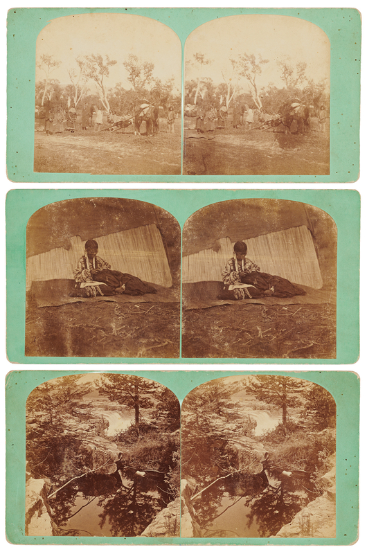 Lot 6074 Sioux Indians (3) Stereoview Photographs