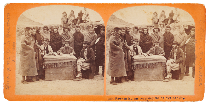Lot 6071 Pawnee Indians Stereoview Photograph by John Carbutt