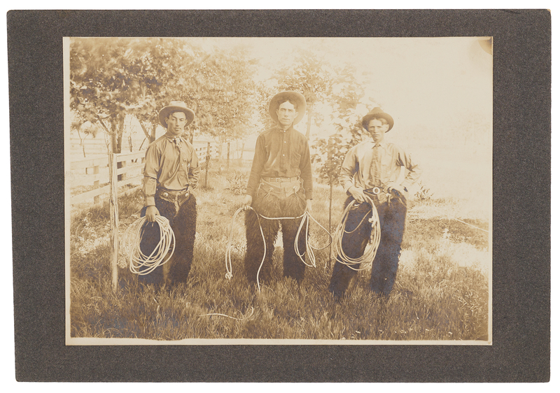 Lot 6104 Cowboy Trio Original Photograph