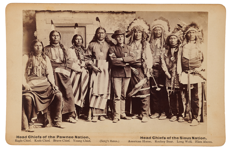 Lot 6079 Sioux and Pawnee Chiefs Cabinet Photograph by Anderson of New York