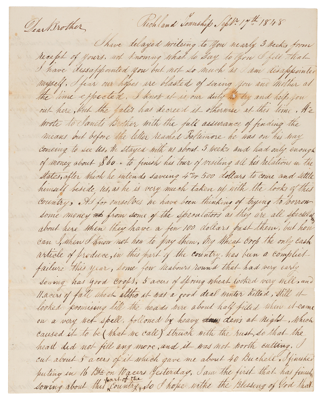 Lot 6015 William Wilson Autograph Letter Signed: 