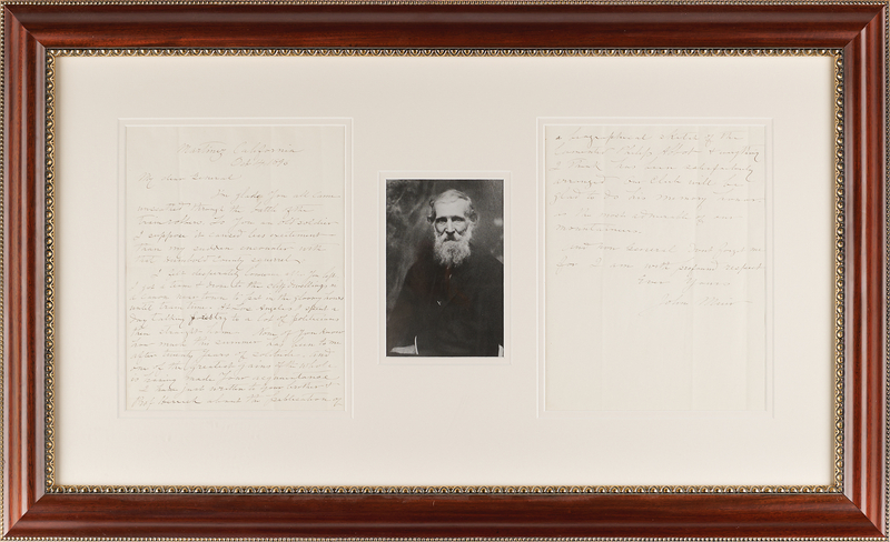 Lot 6024 John Muir Autograph Letter Signed: 