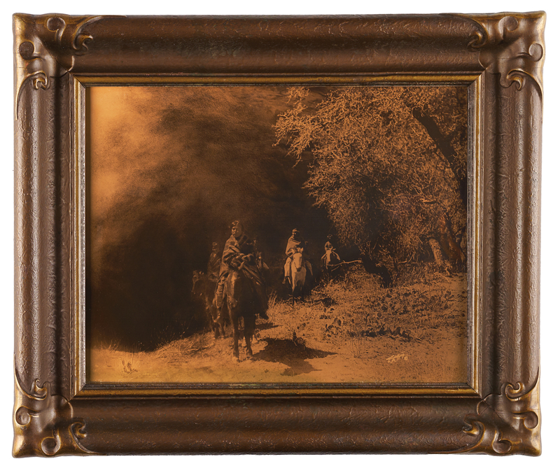Lot 6046 Edward S. Curtis Original Goldtone Photograph - 'Out of Darkness' (ca. 1915)