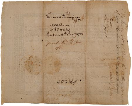 Lot #6092 Daniel Boone Document Signed, Transferring Surveyed Lands on the Virginia Frontier - Image 2