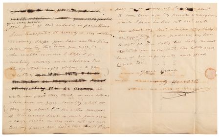 Lot #6012 Benjamin Howard Autograph Letter Signed: 