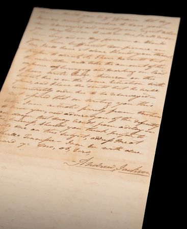 Lot #6003 Andrew Jackson Autograph Letter Signed