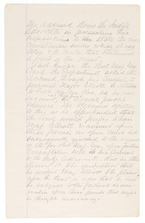 Lot #6029 George A. Custer Autograph Manuscript Signed, Preparing His Defense While Facing Court-Martial at Fort Leavenworth for Shooting Deserters: 