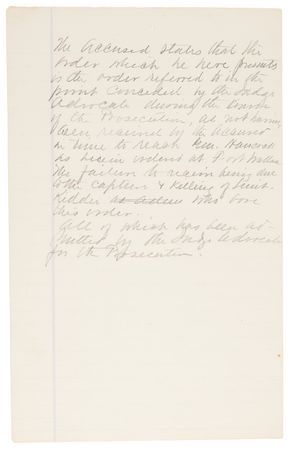 Lot #6029 George A. Custer Autograph Manuscript Signed, Preparing His Defense While Facing Court-Martial at Fort Leavenworth for Shooting Deserters: 