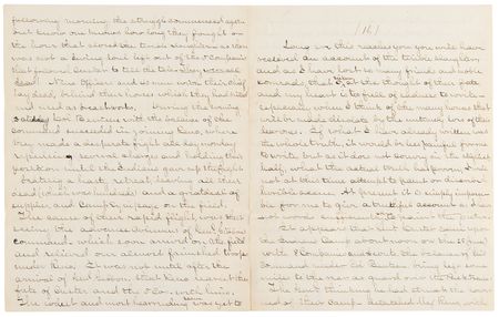 Lot #6037 Josiah Chance Autograph Letter Signed on the Battle of the Little Bighorn - 23-Page Firsthand Account, Rife with Remarks on George A. Custer's Bravery: 