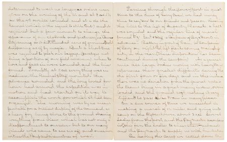 Lot #6037 Josiah Chance Autograph Letter Signed on the Battle of the Little Bighorn - 23-Page Firsthand Account, Rife with Remarks on George A. Custer's Bravery: 