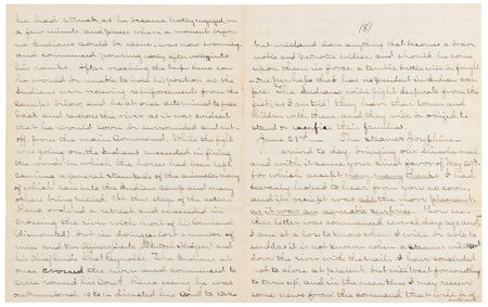 Lot #6037 Josiah Chance Autograph Letter Signed on the Battle of the Little Bighorn - 23-Page Firsthand Account, Rife with Remarks on George A. Custer's Bravery: 