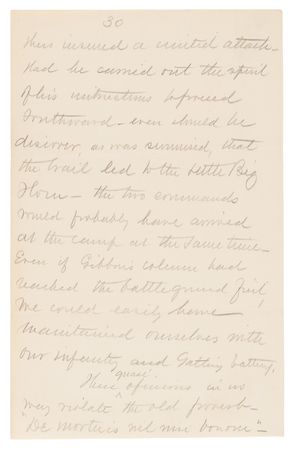 Lot #6030 George A. Custer: 1876 Little Bighorn Campaign Archive of Capt. Otho Michaelis - (29) Letters: 