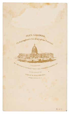 Lot #6032 George A. Custer Signed Carte-de-Visite Photograph by Alexander Gardner - Image 2