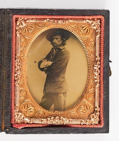 Lot #6034 George A. Custer Ninth-Plate Tintype