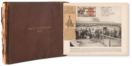 Lot #6052 Rain-in-the-Face Signed 1893 Chicago World's Fair Ticket - Image 1