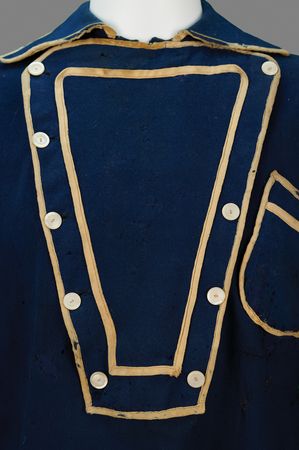 Lot #6026 George A. Custer's Navy Blue Wool Bib Shirt, Worn in One of His Most Famous Photographs from the 1873 Yellowstone Expedition - Image 3