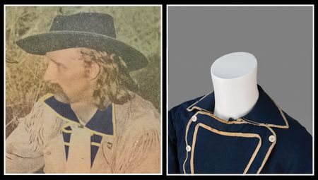 Lot #6026 George A. Custer's Navy Blue Wool Bib Shirt, Worn in One of His Most Famous Photographs from the 1873 Yellowstone Expedition - Image 5
