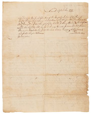 Lot #6059 Mohawk Indian Chiefs Signed Land Cession Deed, Selling New York Acreage to King George II (1738) - Image 4