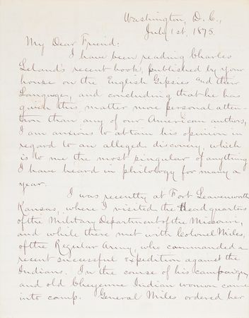 Lot #6009 James A. Garfield Letter Signed,